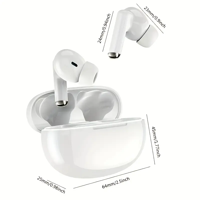 J20 True Wireless 9D HIFI Stereo In-Ear Headphones | New Style Sports Mini Earbuds, Type-C Charging, Lightweight Touch Design-Christmas Gift/Valentine's Day Recommendation, Compatible with Phone/Tablet/Laptop, Wireless Mini Earbuds, Travel Headphones, Gaming Earbuds, Modern Headphones, Compact Design, Ergonomic Fit, Durable Plastic, Touch Control, Students, Gamers