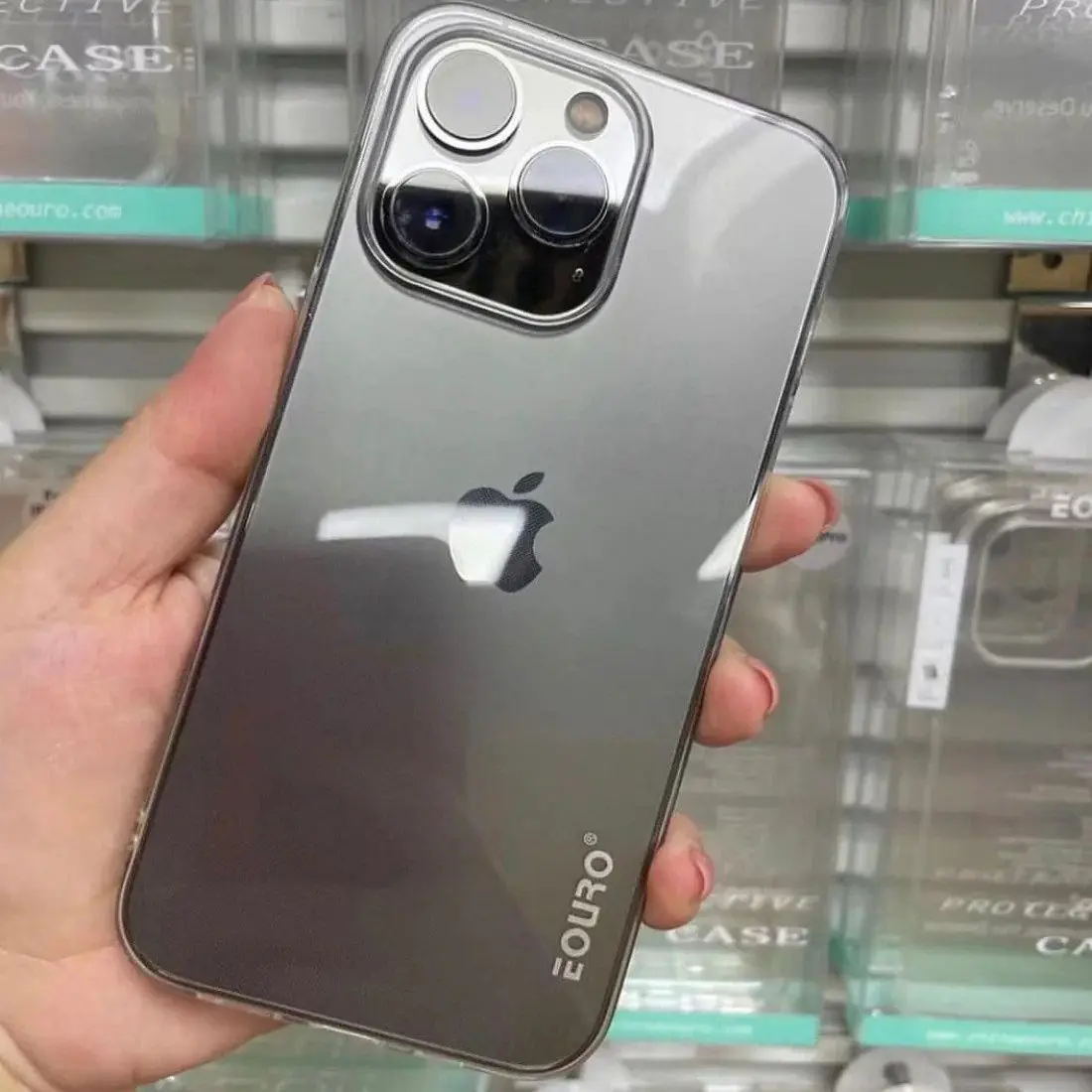 Eouro Jelly Case For iPhone | Soft Jelly Mobile Cases For iPhone | Transparent Mobile Covers | High Quality Jelly Case For iPhone 14Promax, 14Pro, 14Plus, 13Promax, 13Pro, 12Promax, 12Pro, 11Promax, 11Pro