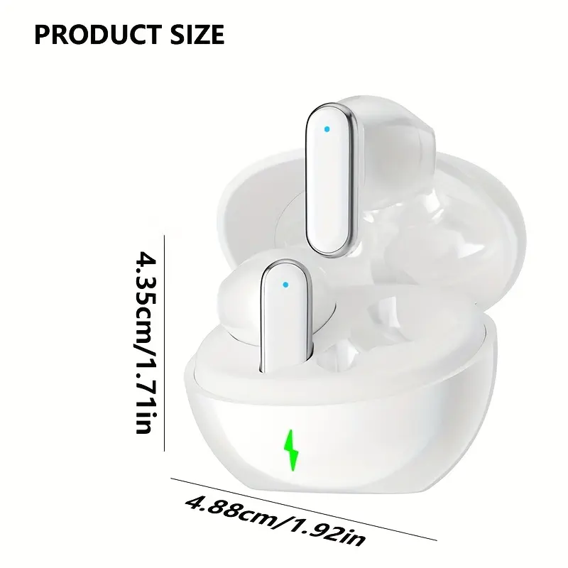 New Senyang 2025 New Style True Wireless Musics Semi In-Ear Headphones Couples Sports Mini Earbuds Video TWS 9D HIFI Stereo Earpods HD Calling Stereo Cortical Earphones for Android for Iphone Music Cellphone Smart Earpieces Headphones, Airpod Pro Gen Case, Airpod Pro 2, Air Pod, Earbud, Headphone