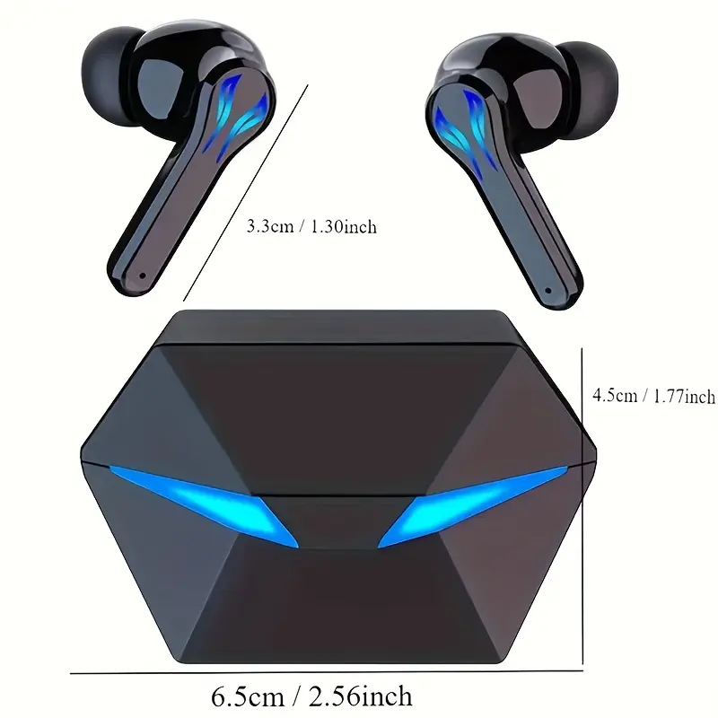 TOZOHASHZHE Noise-Cancelling HD Wireless Earbuds with ENC, Pure Cobalt Battery, Long Battery Life, True Copper Ring Diaphragm Speaker, Powerful Bass, Music Player Control, Compatible with All Smartphones