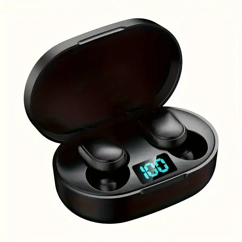 Binaural intelligent digital display long life wireless headset portable sports mini earbuds stereo in-ear type