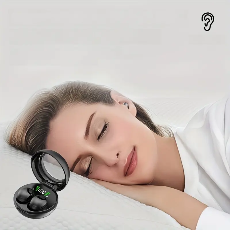 Ultra Small Binaural Wireless Earphones, Mini Binaural TWS, Sports And Fitness Earphones for Listening to Music And Making Phone Calls, in Ear, Front Invisible Earphones