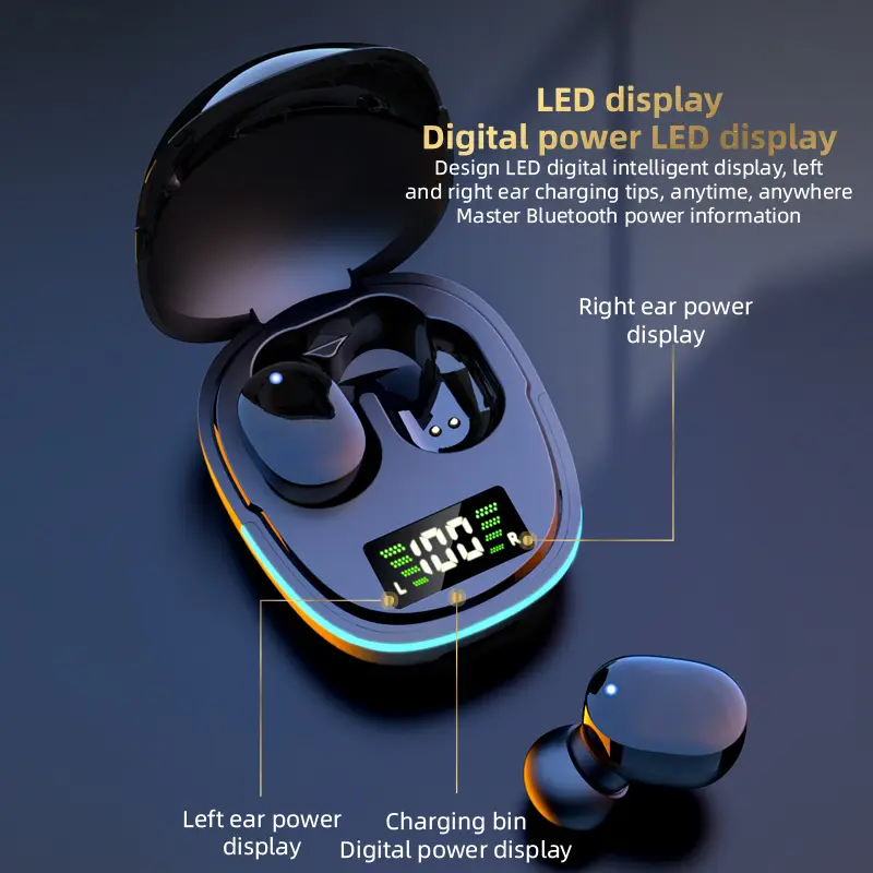 20-Hour Playtime Wireless Earbuds with Mic, Dual Connection & USB-C Charging Case - Sleek Black Design, Noise Cancellation, Touch Control, Rechargeable Lithium Battery for Commuting & Travel, Wireless Earbuds, Commuting Audio Gear, Modern Audio Gear, Durable Plastic Body, Wireless Earbuds, Earbuds Wireless, Noise Cancelling Earbuds, Tws Wireless Earbuds, Wireless Earbuds Wireless