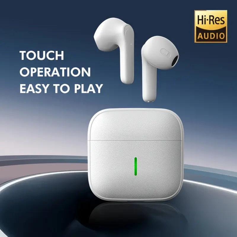 Introducing The Latest Wireless Earbuds with an Exceptionally Long Battery Life - Compact Dual Stereo In-Ear Headphones Designed for Sports And Gaming, Featuring USB Charging And Noise Cancellation for Calls.