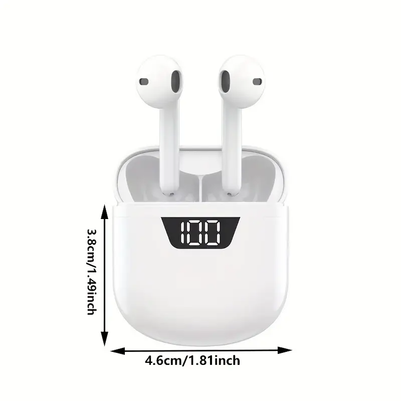 TOZOHASHZHE 2025 New Model TWS In-Ear Stereo Wireless Earbuds with Digital Display, Long-Lasting Battery, USB-C Charging, 2.5W-10W Power Range, Comfort Fit for Gaming & Sports, Compatible with All Smartphones, Wireless Earbuds, Active Lifestyle Audio, Modern Earbuds, Durable Earbuds, Earbuds Wireless, Active Lifestyle, Sleek Design, Highquality Audio, Techsavvy Users, Wireless Headphones, Gym Headphones, Modern Earphones, Longlasting Battery, Compact Headphones, Highquality