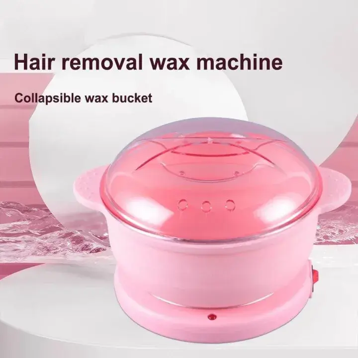 Foldable Wax Heater Hair Removal Wax Machine Portable Silicone Wax Warmer 300ML SPA Body Epilator Paraffin Wax Pot for Travel
