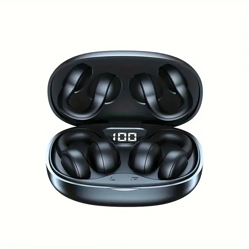 X58 Wireless Earbuds with Touch Control, Type-C Charging, and Condenser Mic - Black, Non-Waterproof, USB Rechargeable Lithium Battery, Closed-Back Design for Adults, Compatible with Cellphones, No Cable Needed, Wireless Earbuds | Modern Headphones | Plastic Material, Earbud Headphones