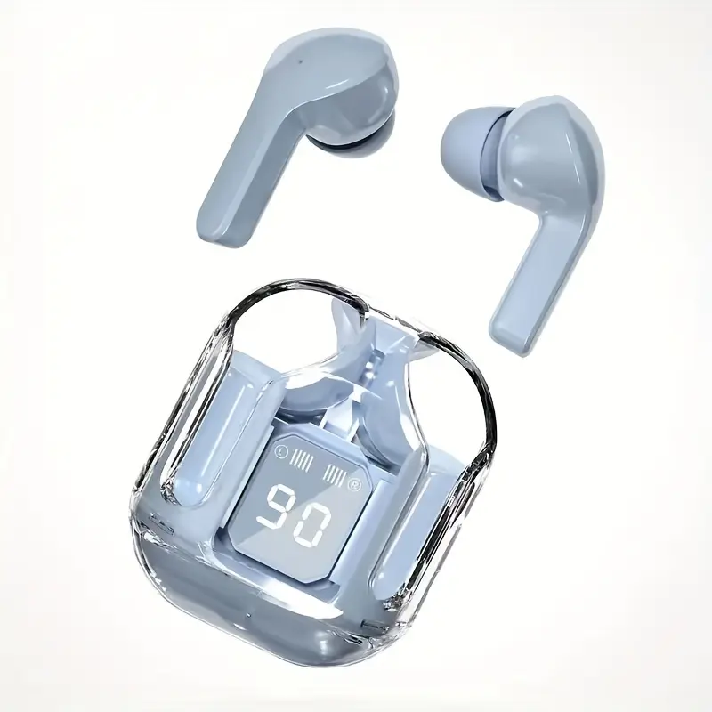 In-ear TWS wireless headphones, suitable for business office use, outdoor cycling, camping, mountain climbing, running, gaming, music earphones, long battery life, clear sound quality, LED digital display