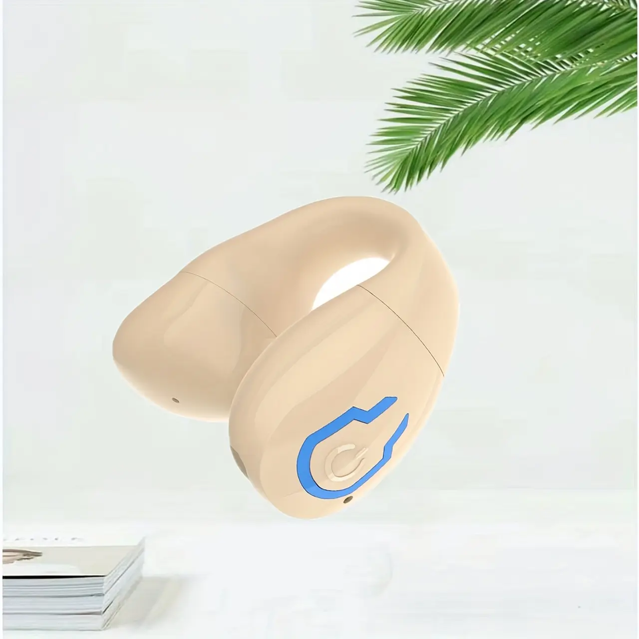 Wireless Earbud Headphones - Wireless, Clip-On Design, Noise Reduction, Type-C USB Charging, Lithium Battery-Polymer, Capacity, 2.5W, Ideal for Office & Home Use, Home Office Headphones | Modern Headphone Design | Durable Earbud Headphones, Earbud Headphones
