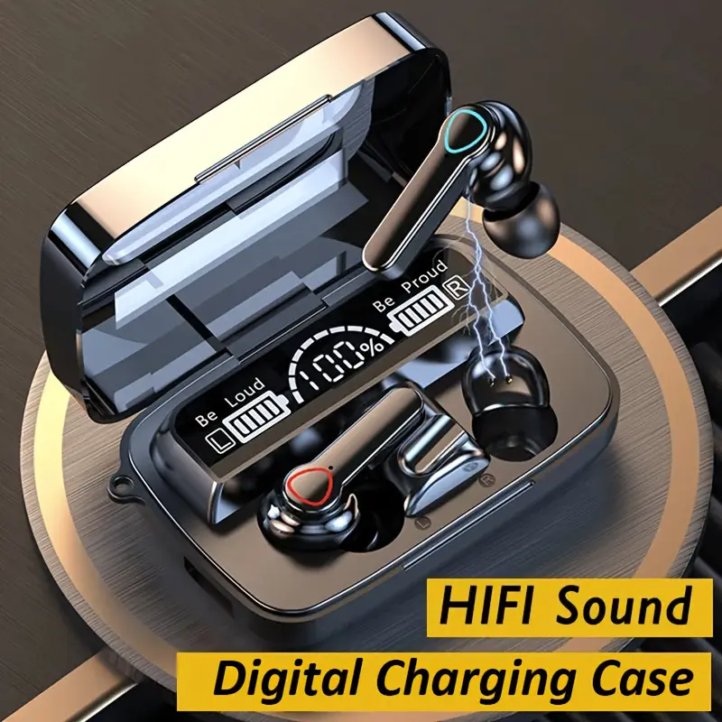 2025 NEW 1pc of TWS M19 Wireless Sports Earbuds with Hifi Stereo and Noise Reduction-Touch, 800mAh Charging Case, Works TWS In-Ear Headphones for Android/IOS