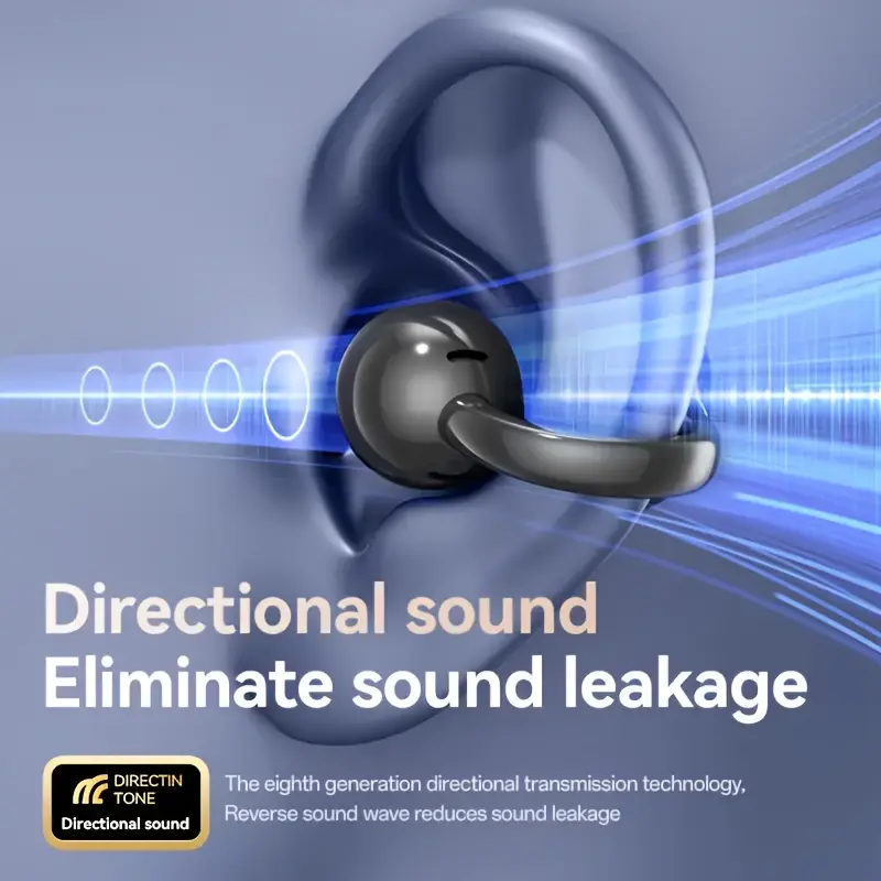 2025 new Al translation Bluetooth wireless clip on earbuds supports 144 language translation, with LCD Touch Control,and Ultra-Long Battery Life, Wireless Bluetooth Earphones Noise-Canceling