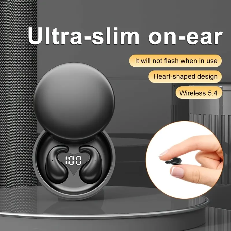 Wireless In-Ear Earbuds Mini Wireless In-Ear Headphones 5.4 - True Wireless, High-Fidelity Sound Quality, Ultra-Long Battery Life, 3 Simple Colors, Invisible Design for All-Day Wear, Touch Control, Ideal for Running and Sleeping, Compatible with All Phones, Perfect for All Seasons