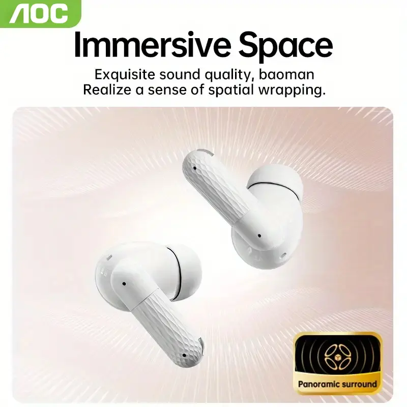 LED Power Display Wireless Headset, Type-C Charging Case, Long-Distance Low Latency, Can Be Adapted to Mobile Phones, Tablets, Laptops, Small and Portable, Exquisite Wireless Earphones, Sports Music Lovers Preferred Gift Recommend
