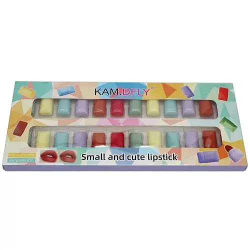 Pack of 24 - Beautiful Mini Candy Lipstick Set – 24 Pcs, Waterproof & Long-Lasting, Multi-Colored Lipstick Gift Set