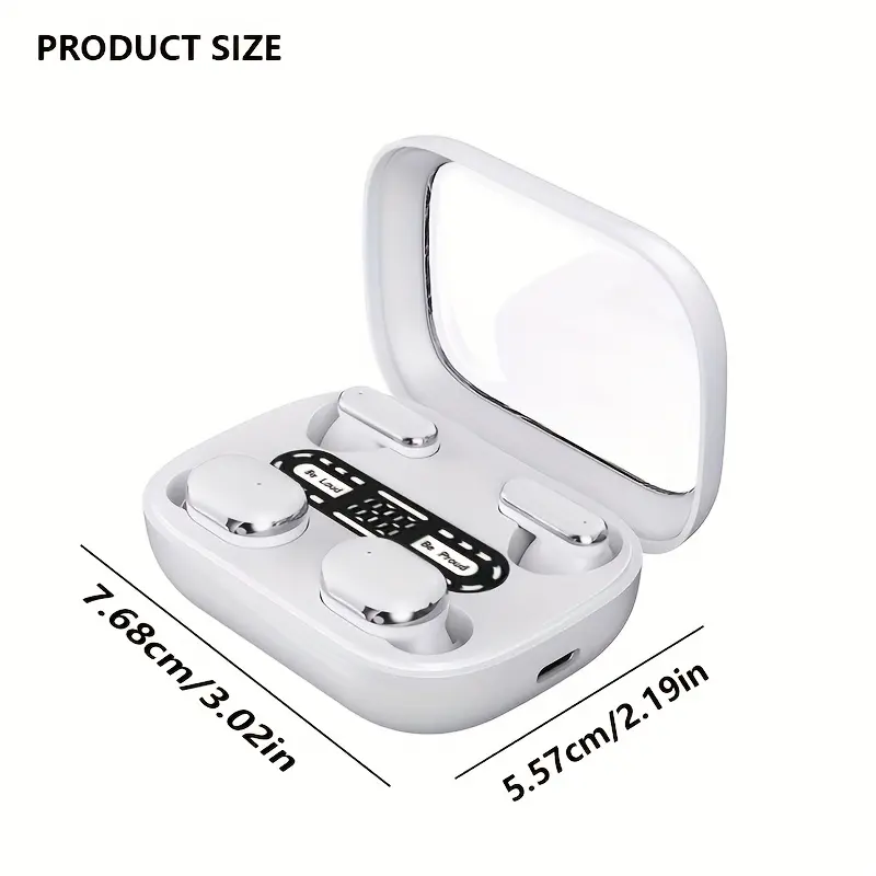 Two Pairs of Wireless Earbuds, In-Ear Design with Hi-Fi Stereo Sound, Long Battery Life, Fast Charging, Touch Control – Perfect for Travel, Friends, Couples, and Family Use