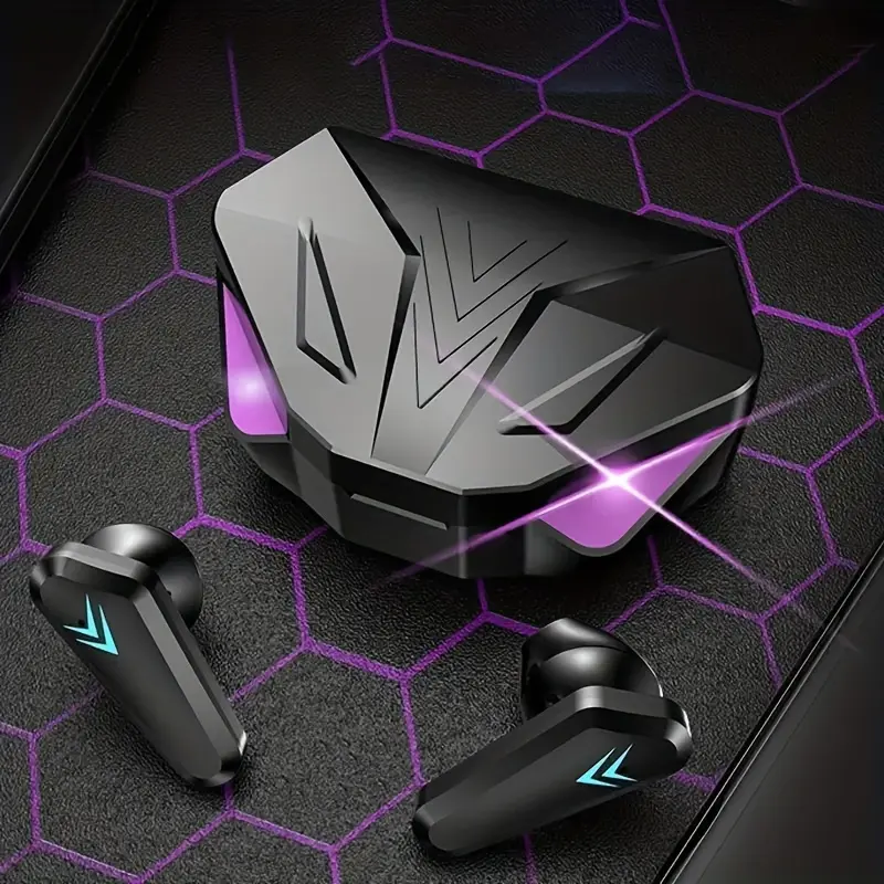 LAN XUN - New TWS Wireless Earbuds with LED Display, Touch Control In-Ear Headphones for Sports Music Gaming Compatible iOS/Android