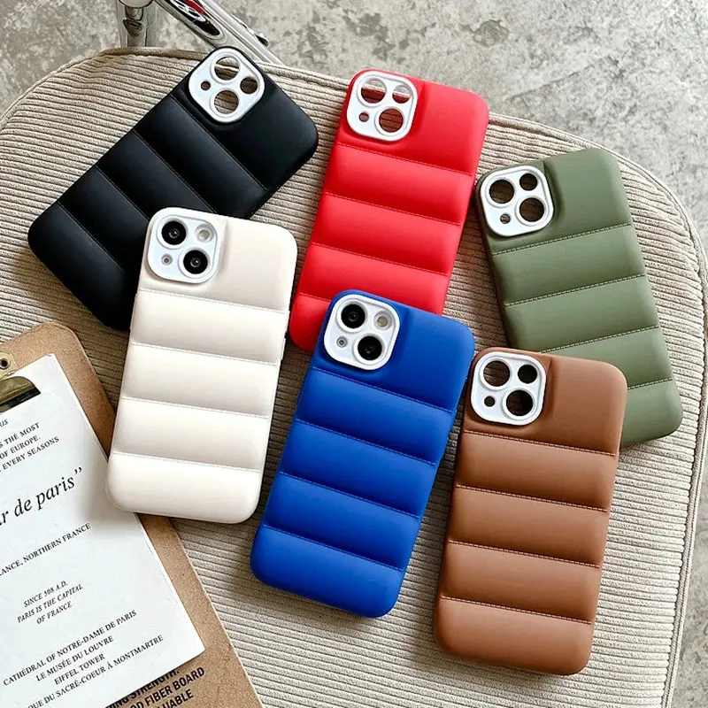 Phone case iPhones puffer case jacket style iPhone cover Latest Style Case Cover For iPhone 8 iPhone 8 Plus iPhone X iPhone XS Max iPhone 11 iPhone 11 Pro iPhone 11 Pro Max iPhone 12 iPhone 12 Pro iPhone 12 Pro Max iphone 13 iPhone 13 Pro iPhone 13 Pro