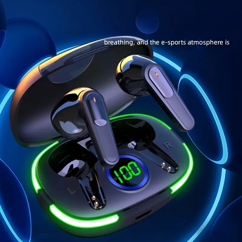 2024New TWS Wireless Earphones Headphones with LED Display Touch In-Ear TWS Wireless Earbuds Sports Music Game Headset for lOS/Android