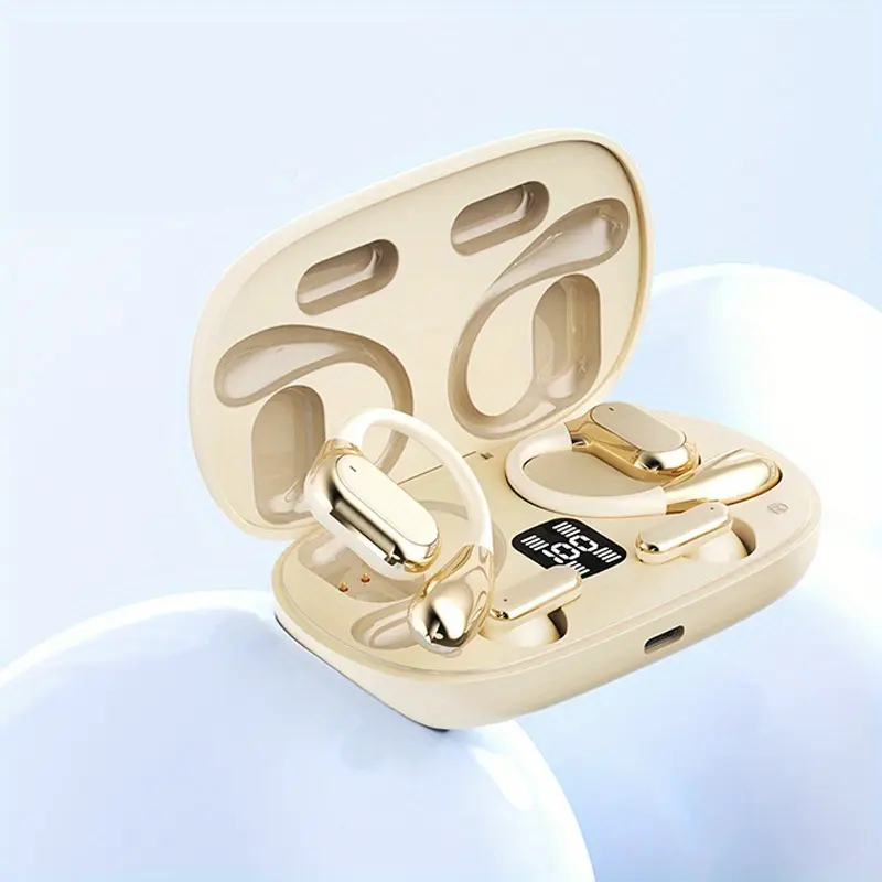 New Senyang 2025 New Design TWO-IN-ONE True Wireless In-Ear And NONE-IN-EAR TWS Couples Fasion Daul Headset Mini Couples Earbuds Music Earplug HIFI Bass Stereo ENC HD Calling Earphones for Android for Iphone Cellphone Sports EARPODS Smart Headphones
