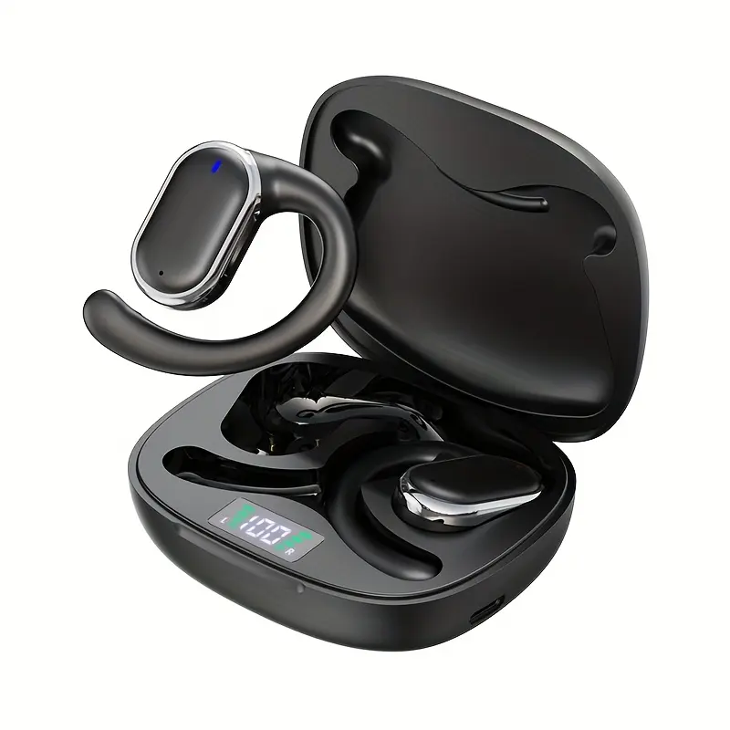 2025 New style True Wireless on-ear sleeping headset music hanging Earbuds video comfortable TWS HIFI bass Stereo HD calling Earphones adapted for Android for Cellphone gaming Earpieces Couples music smart headphones, Sleeping Headphones, Gaming Earbuds, Onear Design, Compact Headphones, Usbc Charging, Durable Earphones, Stereo Sound, Noise Control, Gamers, Office Workers