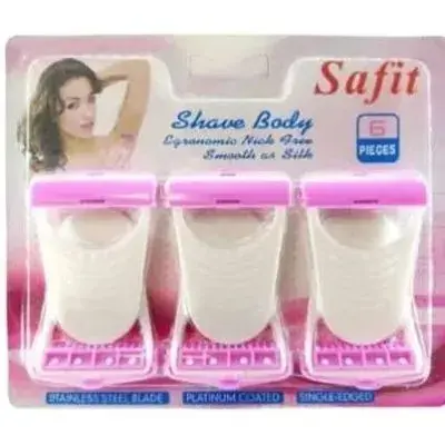 Pack of 6 Max Sofit Shave Body Disposable Safety Razor/Razer/Blade For Women