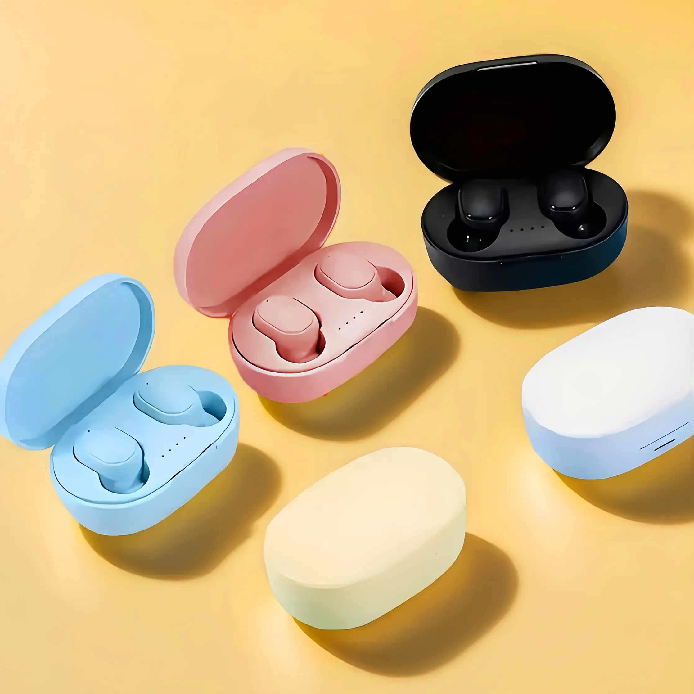 Stylish TWS Wireless Earbuds, Available in Five Colors, Compact and Portable Charging Case, Lightweight Design, Suitable for Sports Wear, Gaming, Commuting, Perfect Gift Choice
