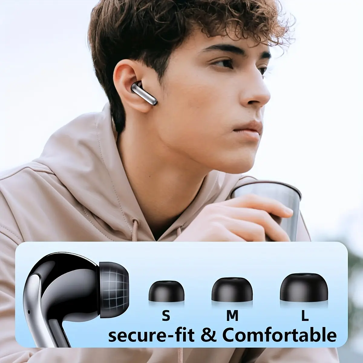 ANKRIYUL Wireless Stereo Earbuds, In-Ear HiFi Headphones, Sports Bluetooth Earphone with Touch Control & Digital Display Charging Case, Built-in Microphone and Lithium Battery, Headphones Wired, Wired Earbuds, Headphones Wireless Noise Cancelling, Wired Headphones, Headphones Noise Cancelling, Premium Wireless Earbuds, True Wireless Earbuds, Wireless Headphone, Earbuds Sans Fil, Wireless Headset with Microphone, Travel Headphones, Sports Headphones, Inear Design,