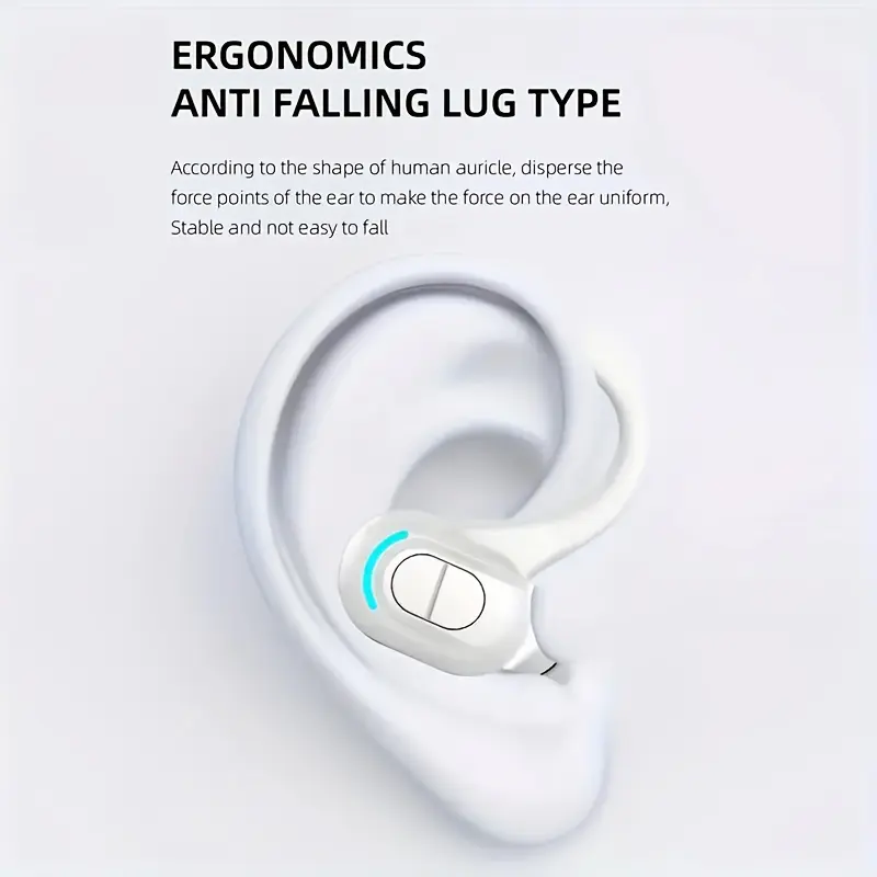 1pc Lightweight Sports & Music Headphones, Wireless Earbuds with Ultra-Long Battery Life and Active Noise Cancellation - Perfect for Sports, Compatible with Smartphones, Workout Earbuds, Stylish Audio Gear, Durable Plastic Build, Noisecanceling Headphones, Fitness Enthusiasts, Earbud Wireles 2, Earbud, Headphone, Airbud, Earpod