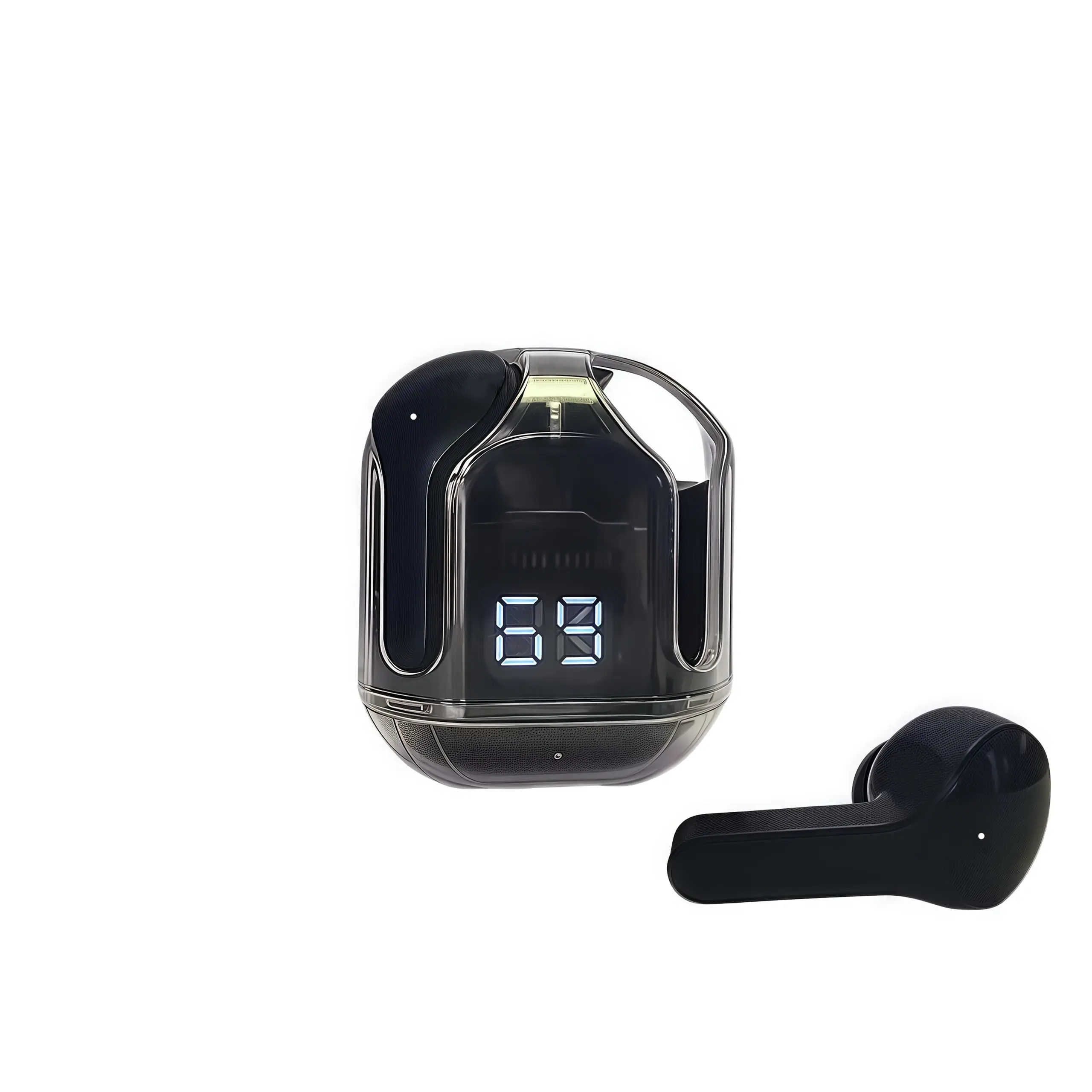 High-Value Wireless Earbuds with Microphone, TWS In-Ear Headphones, Touch Control Volume, LED Display Charging Case, Compatible with All Smartphones, 150mAh Rechargeable Battery, Type-C Charging, 2.5W-5W Power Range, Suitable for Adults - Video Game Theme