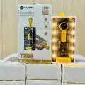 Power Bank 20000 MAH Transperent Lighting With Four Cables Android Type C Iphone And USB,PD Fast Vooc Option