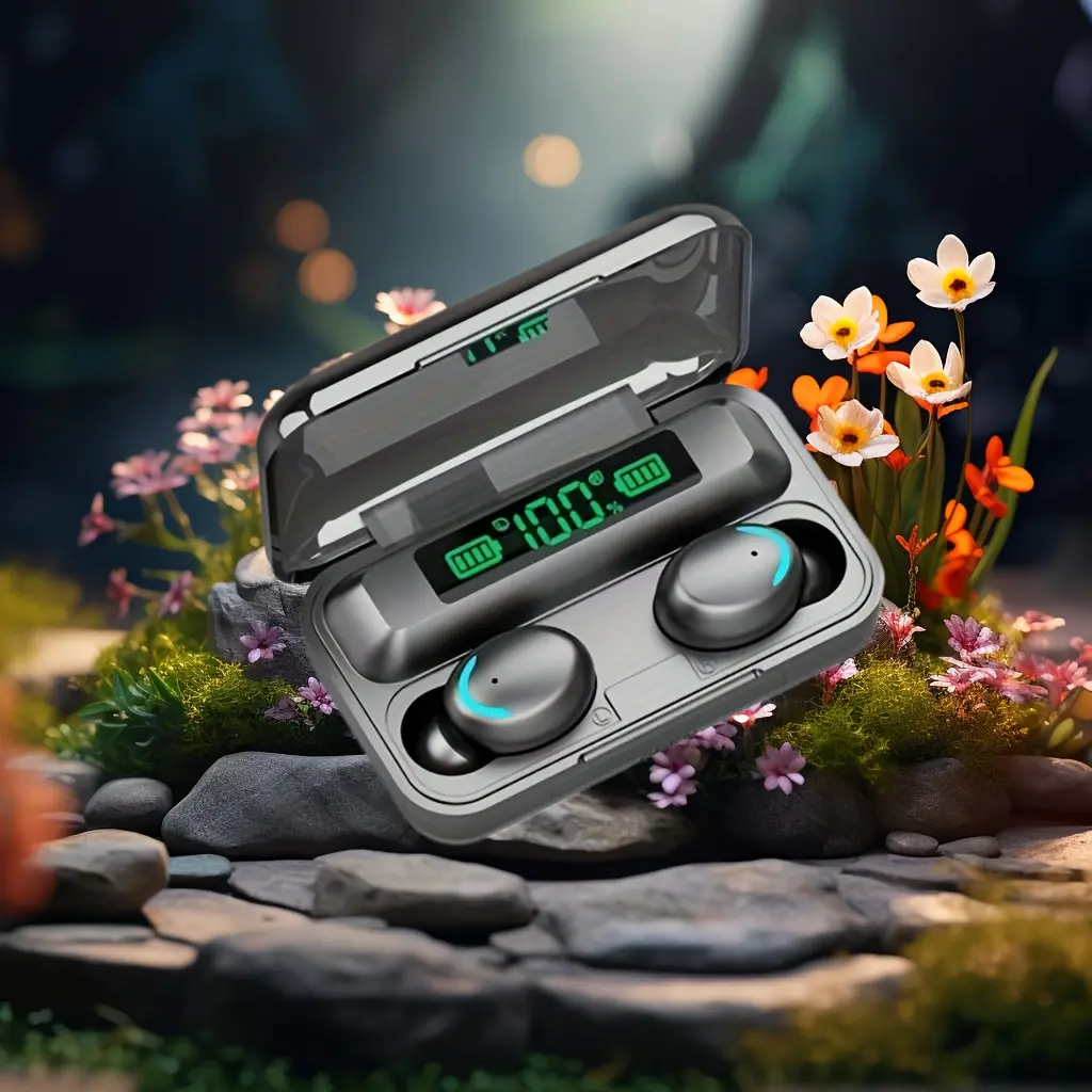 True Wireless Headset Charging Compartment with Digital Display Binaural Sports In-ear High-quality High-end 2023 New Model Male And Female Models Noise Reduction High-value Tws Suitable for Vivo/Oppo