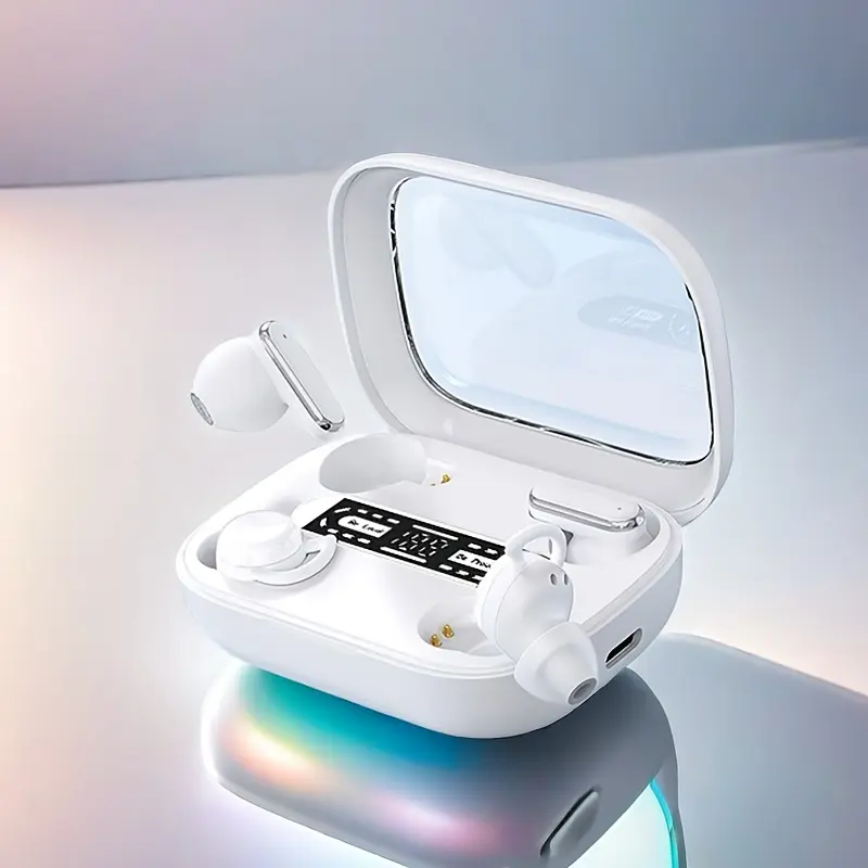 2025 New Senyang New Design True Wireless In-Ear And Semi-In-Ear Sleeping TWS Couples Fasion Daul Headset Mini Couples Earbuds Music Earplug Gaming TWS HIFI Bass Stereo ENC HD Calling Earphones for Android & for Iphone Cellphone Sports Earpieces Smart Headphones