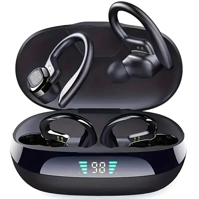Wireless Earbuds with Charging Case, Stereo Headphones for Smartphone Compatibility, Built-in Mic Auto Pairing Long Battery Life, Wireless Earphones, In Ear Wireless Earbuds, Wireless Headphones Small, Travel Headphones, Portable Audio, Ergonomic Fit, Noise Isolation, Highquality Sound, Fitness Enthusiasts, Music Lovers