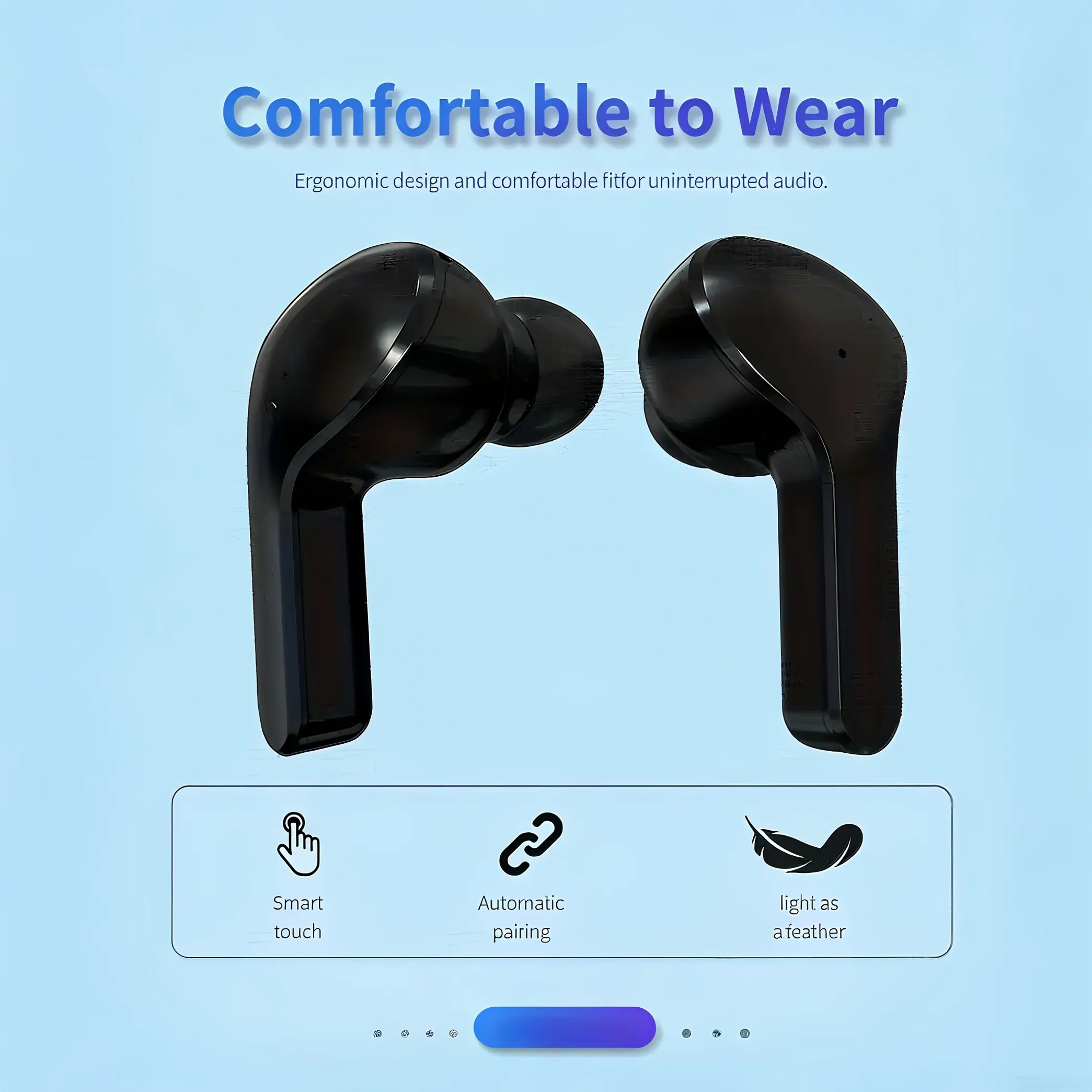 Wireless earbuds, in-ear sports style, featuring a transparent charging case paired with a streamlined semi-in-ear design. Comfortable and pressure-free for commuting wear. Low-latency focus mode aids learning. Dual microphones ensure crystal-clear calls. Ultra-long battery life wireless earphones, fully compatible with all smartphones. A cost-effective daily essential for students and professionals alike., Earbuds High Quality, Monster Earbuds, Study Focus Earphones,
