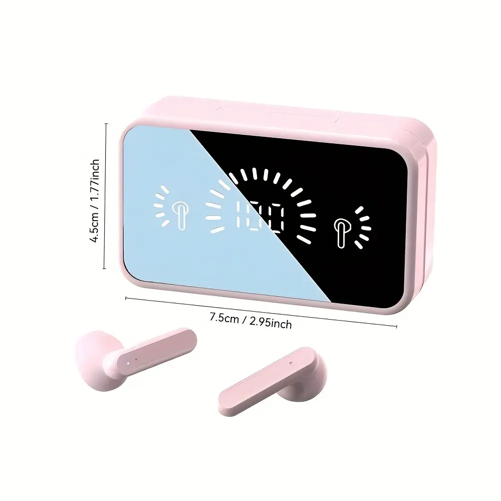 New Wireless Earbuds, In-Ear Sports Headphones, HIFI Losseless Sound Quality. Innovative wireless earplugs for running with smart digital display; perfect lightweight and portable design ideal for sports activities. Fast pairing in black, Wireless Mini Earbuds, Wireless Headphones Noise Cancelling, Wireless Headset, Wireless Charging Earbuds, Gym Accessories, Active Lifestyle, Inear Design, Lightweight Earbuds, Comfortable Wear, Premium Audio, Touch Control, Runners,