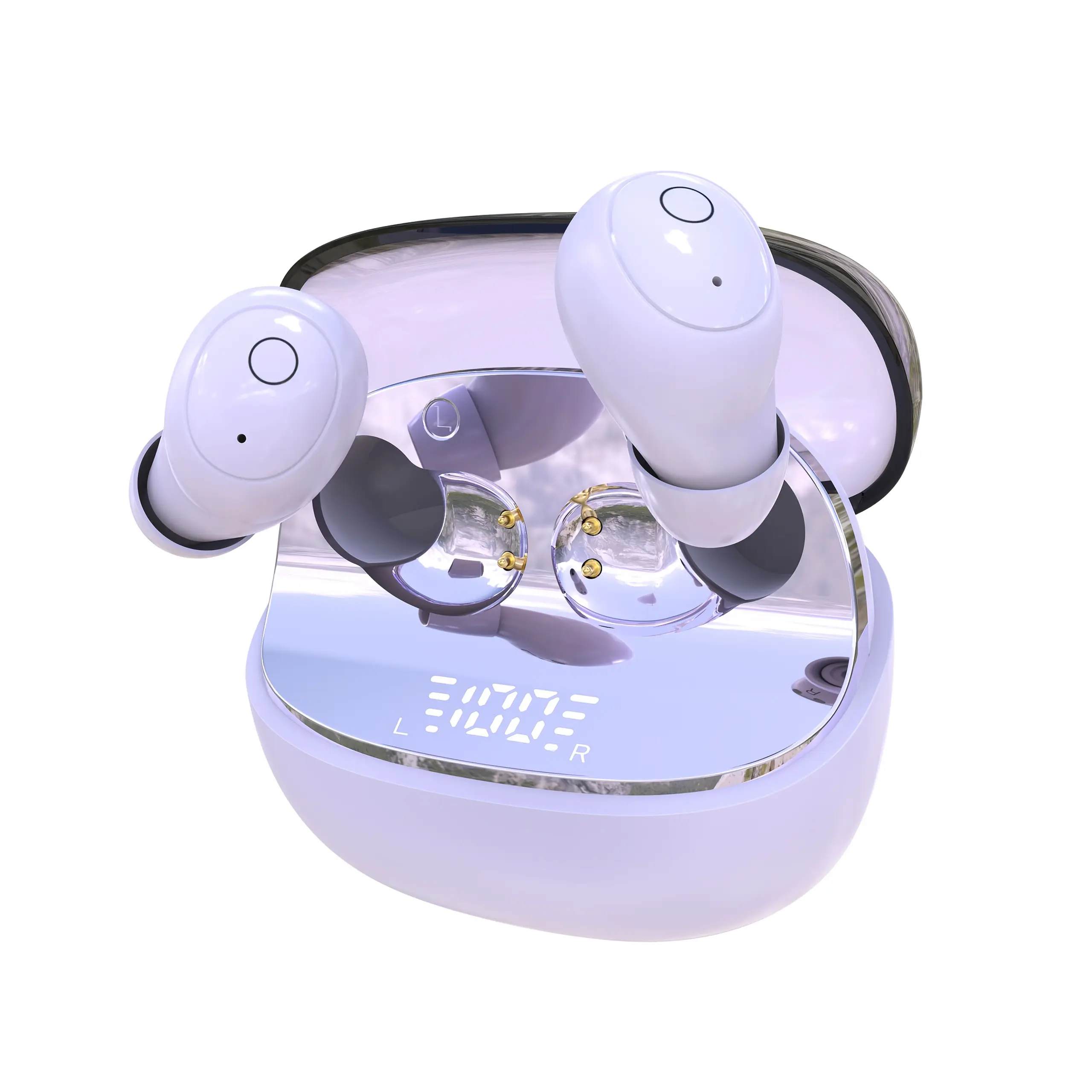 Ultra compact mini wireless in ear headphones - wireless earbuds with 4 colors of long-lasting batteries for commuting, music, sports, and sleep, invisible wearing in the classroom, enhanced bass and high-quality sound effects, digital display charging case, dual ear touch, fully compatible with mobile phones, available in 4 seasons