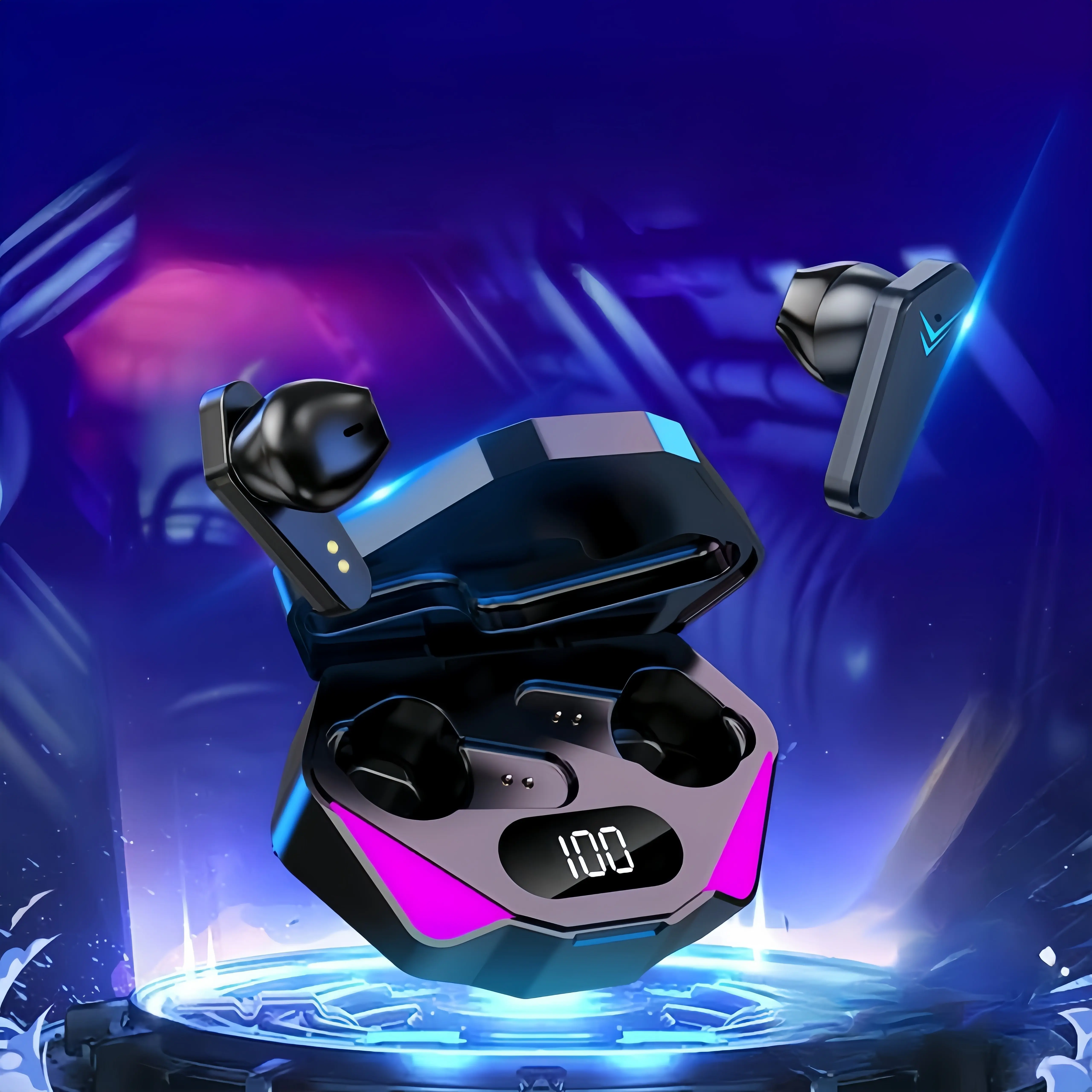 X15 Wireless Earbuds: Semi-Open Design | Touch Controls | USB-C Charging | Polymer Battery | Suitable for Music, Calls, Gaming, Wireless Mini Earbuds, Wireless Charging Earbuds, Sports Earbuds, Call Earbuds, Stylish Design, Modern Earbuds, Lightweight Earbuds, Durable Structure, Noise-Canceling Earbuds, Commuters, Students