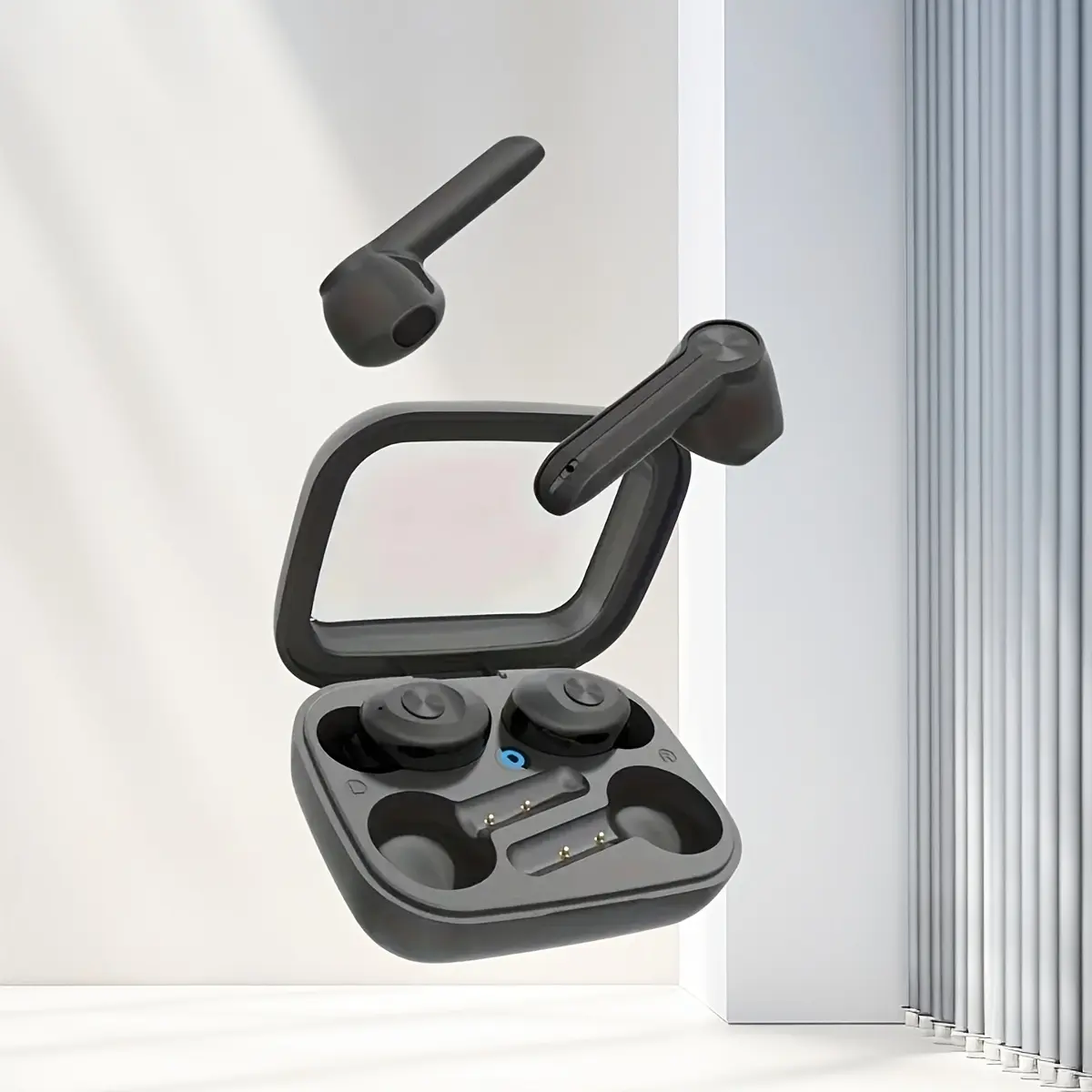 Wireless In-Ear Headphones, Rose Golden Dual Earbuds, Noise Cancelling Compatible with Business and Sports Travel High Quality Technology Cost Effective Holiday Gift, Business Headphones, Workout Headphones, Inear Design, Modern Earbuds, Lightweight Headphones, Highquality Sound, Wireless Earbuds, Touch Control, Music Lovers, Professionals