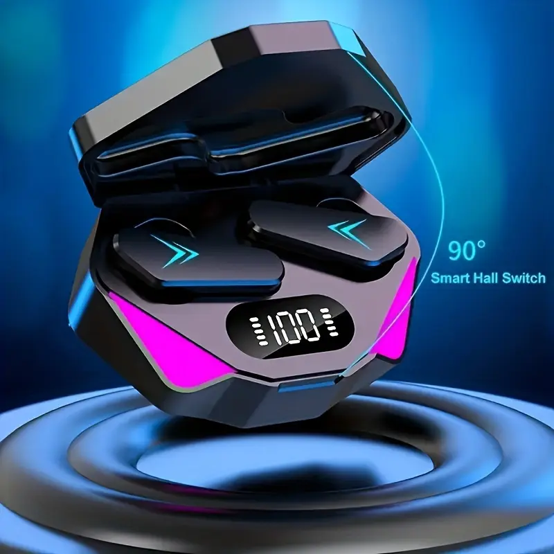 2025 New Wireless Earphones with LED Display, Touch Control, In-Ear TWS Design, USB-C Charging, Condenser Microphone, Volume Control, Non-Waterproof, for IOS/Android, Sports & Music Gaming Headset, Wireless Earbuds, Gaming Headset, Modern Headphones, Durable Headphones