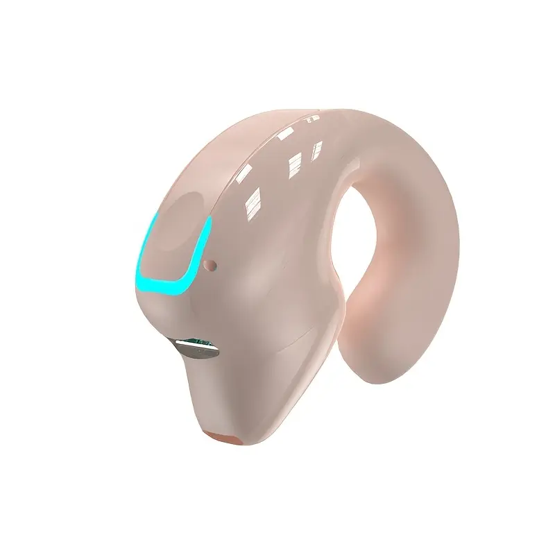 Wireless Earbuds with Long Battery Life, Universal Smartphone Control, Voice Call Noise Cancellation - Sports TWS Headphones with Button Volume Control, Crystal Microphone, Compatible with All Smartphones, Non-Waterproof Plastic, USB Type-C Charging, Running Recommended, Adult, Semi-Open-Back Design, No Charger Included