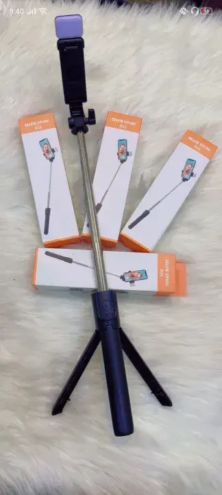 R15 Bluetooth Selfie Stick with Tripod Stand & Remote – Extendable, Portable, Foldable
