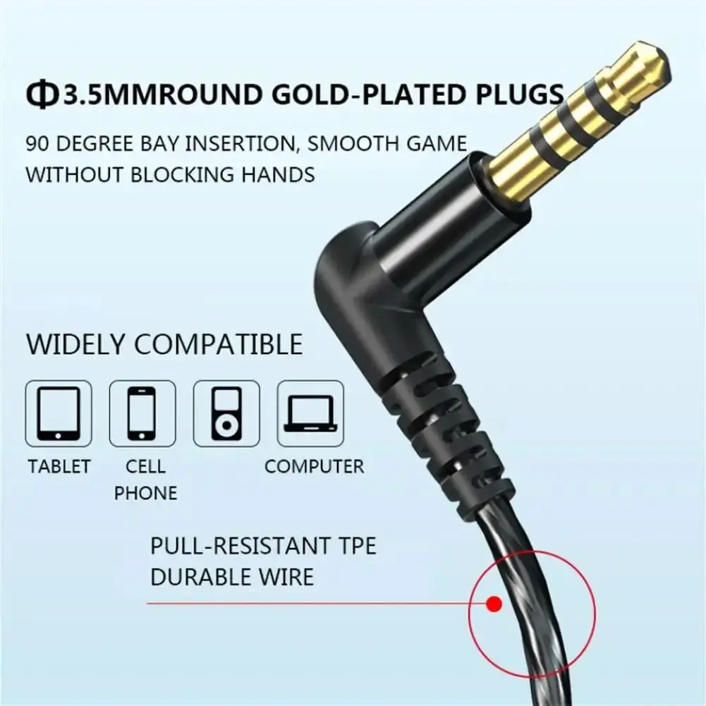 In-Ear Headphones with Volume Control, HiFi Sound Quality Sports Earbuds, Closed-Back Headphones with Condenser Microphone, 3.5mm Cable, Non-Rechargeable, Suitable for Running, Compatible with Mobile Phones., Workout Earbuds, Running Headphones, Compact Design, Ergonomic Fit, Highquality Sound, Durable Plastic, Volume Control Headphones, Nonrechargeable Headphones, Commuters, Fitness Enthusiasts