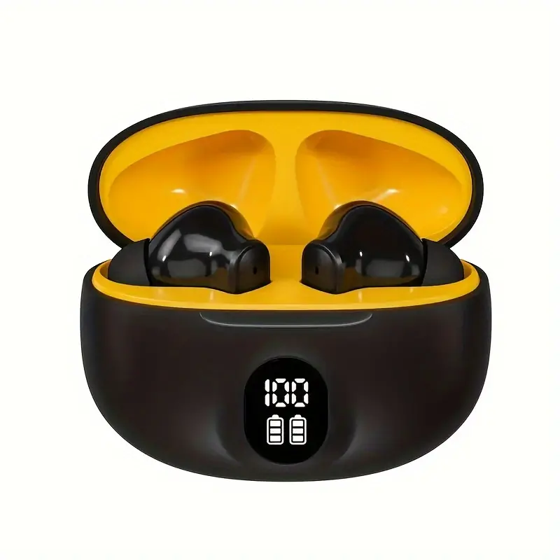 Wireless Earphones, True Wireless Earphones, LED Power Display, with Wireless Charging Box, Anti-Drop Sports Earphones, In-Ear Earphones with Microphone, Suitable for Smartphones, Laptops, Tvs, Computers, Sports, Men And Women Gifts, First Choice, Travel Earphones, Office Headphones, Compact Design, Stylish Headphones, Highquality Sound, Durable Plastic, Usbc Charging, Noise Control Earphones, Fitness Enthusiasts, Commuters