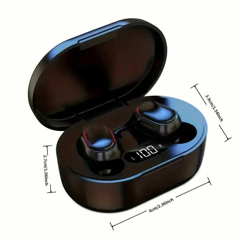 Wireless Earbuds - In-ear Design, Mini Sports Model with Button Control, LED Display Screen, Long-Lasting Battery Life, High-Fidelity Sound, Comfortable Wear for Sports, Study, and Music