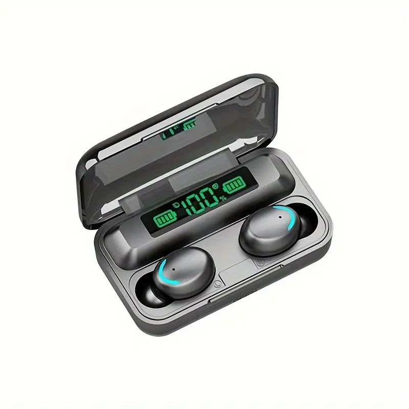 HiFi Stereo Sound Wireless Earphones with Touch Control, HD Mic, TWS Wireless Earbuds, 9D Stereo HiFi Sound Earphone, Sport Headset, with LED Display Charging Bin