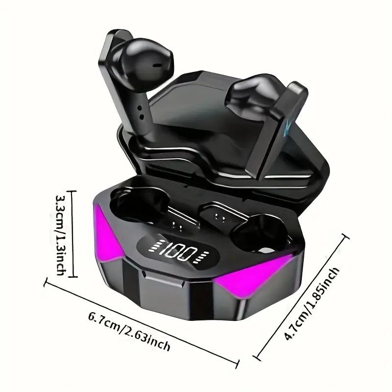 LAN XUN Wireless Earbuds 5.3- High-Fidelity Stereo Headphones Featuring ENC Noise Reduction Microphone, Touch Controls, And a Comfortable In-Ear Fit