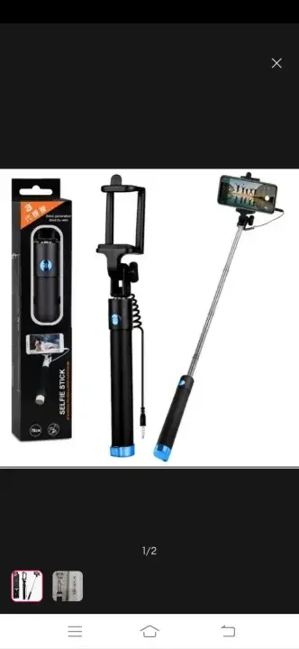 High Quality Wired Selfie Stick for Mobiles and Tablets with Adjustable Holder and 270 Degree Rotation