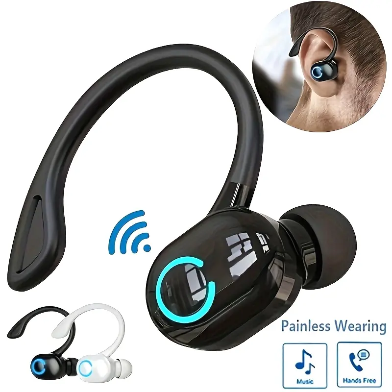 Triple-Display Smart Wireless Earbuds - HD Audio, Mirror Design - Immersive Gaming & Sports Experience with Built-in Phone Charger, Wireless Connectivity, Includes Charging Cable, Earbuds Wireless