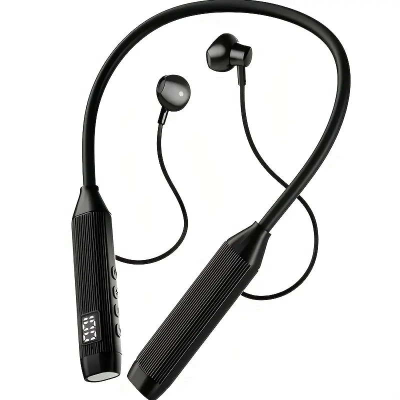 Digital Display Wireless Earbuds | 20-Hour Battery & Volume Indicator | Type-C Charging | 10m Range & 5.4 Technology