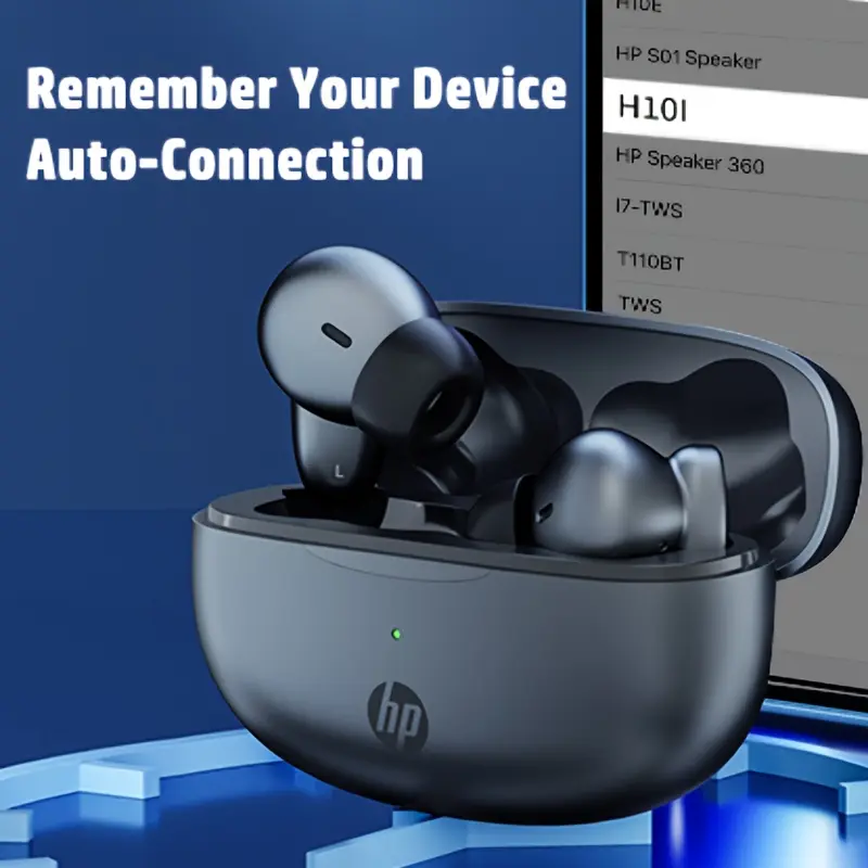 HP True Wireless Earbuds, Noise Cancelling Sport Earphones, 30 Hours of Battery Life, Smart Touch Control, Immersive Premium Sound Bass Headset with Charging Case, Ideal Gift for Friends